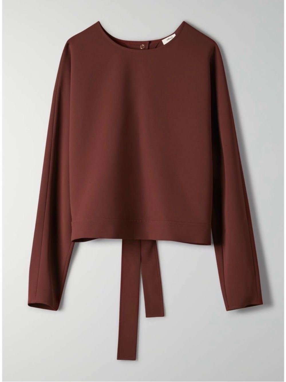 Aritzia Wilfred Laon TieBack Blouse